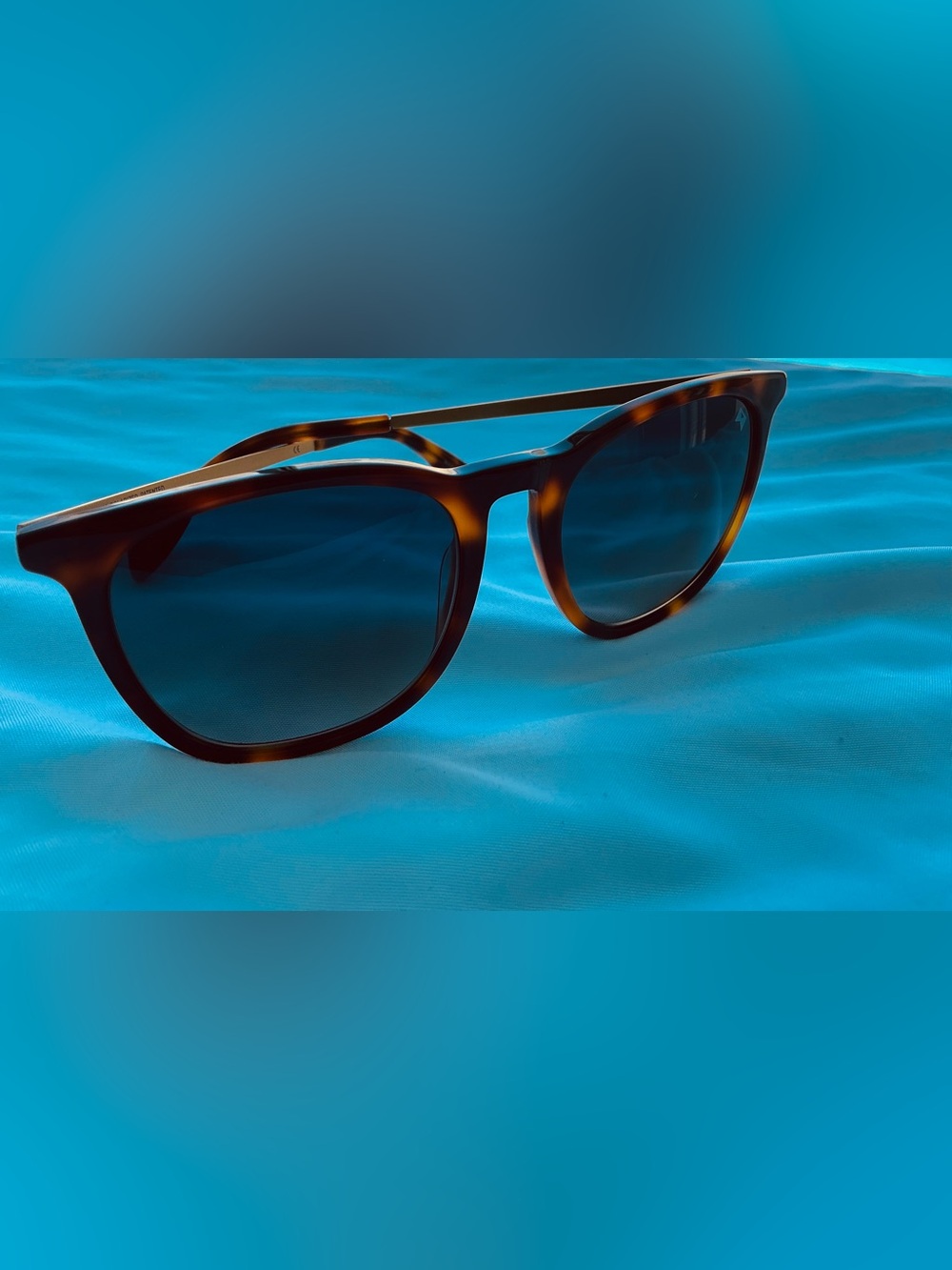 William Painter POLARIZED TITANIUM Sunglasses Tortoise Shell/Gold Oasis UV400